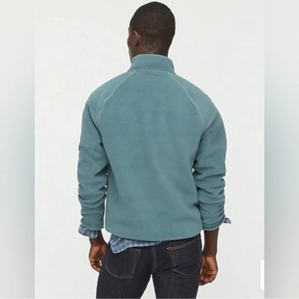 J.Crew Nordic Micro Fleece Half Zip Pullover Sweater